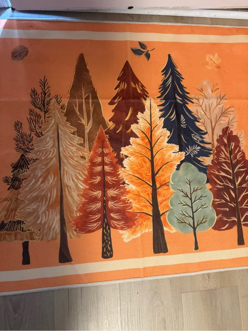 Autumn Forest Orange Doormat - Seasonal Home Accent